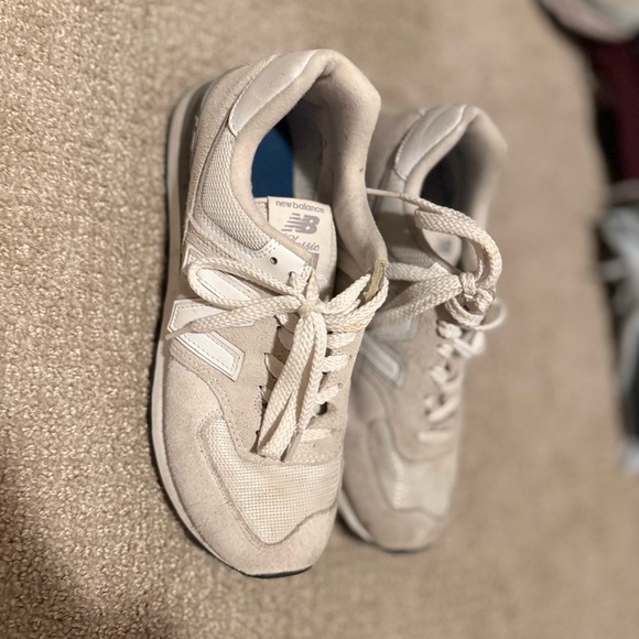New Balance Shoes - New Balance Cream Athletic Shoes